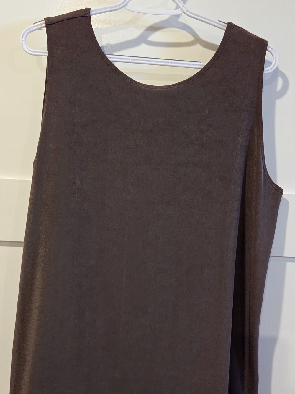 Chico's Travelers Sleeveless Brown Tank Top XL